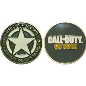 実物 米軍PX限定コイン CoD:WWII チャレンジコイン スペシャルエディション特典 米軍放出品 PS4 PS5 codww2 コールオブデューティ