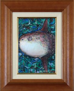 Art hand Auction Pintura al óleo Akio Tsuchiya Sunfish [Auténtica garantizada] Pintura - Galería Hokkaido, Cuadro, Pintura al óleo, Cuadros de animales