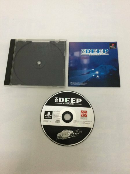PS23-025 ソニー sony プレイステーション PS 1 プレステ THE DEEP 失われた深海 レトロ ゲーム ソフト 使用感あり ケース割れあり