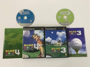 23@PS2-014 ソニー sony プレイステーション2 PS2 プレステ2 みんなのGOLF3 みんなのGOLF4 セット レトロ ゲーム ソフト