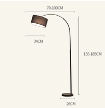 シンプル　北欧風　フロアスタンド　リビング　寝室フロアライト フロアランプ スタンドライト インテリア　布　照明 0005_画像2