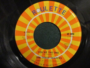 The Three Degrees ： You're The One 7'' / 45s (( Little Sister ファンキー カバー! )) c/w Stardust (( 落札5点で送料無料