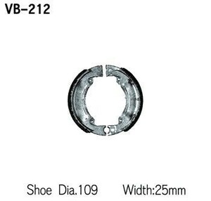  Beth laVesrah brake shoe VB-212 YAMAHA DT50M GT50 RD50