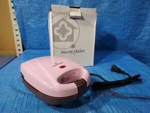 ★800円即決! upcb 美品 marie claire PARIS ホットサンドメーカーS MC-711 元箱 動作確認済み