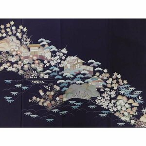 Art hand Auction Quimono forrado Tomesode de colores, yuzen pintado a mano, nunca usado, trabajo del artista, Rakufu selección especial P9949 t, moda, kimono de mujer, kimono, tomesode