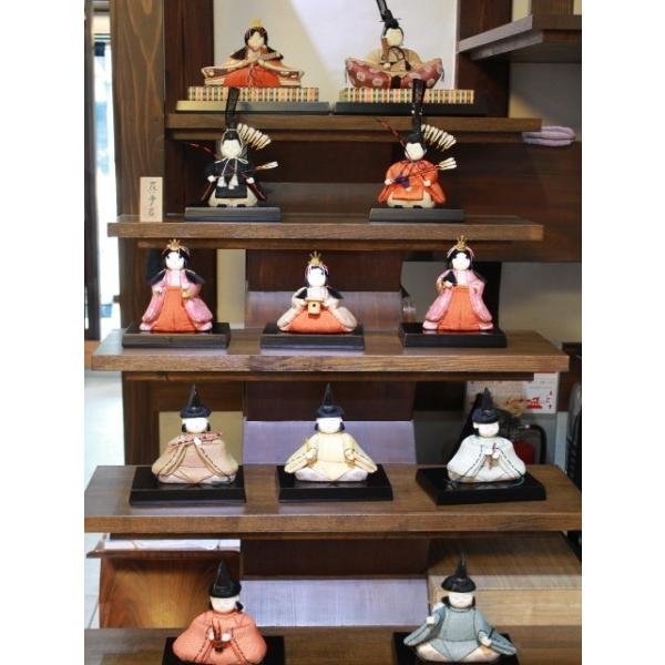 Hina Dolls Mataro Woodgrain Juego completo de 15 muñecas t Rakufu Selección especial P1946, estación, Eventos anuales, festival de muñecas, muñecas hina