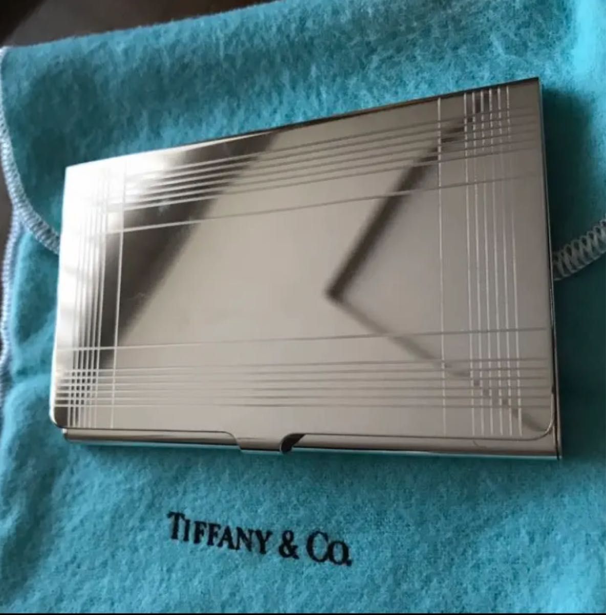 Tiffany&co ティファニー ブランドロゴ フラット シルバーカード