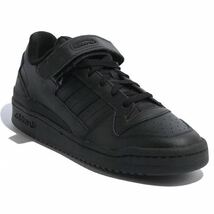 新品未使用 アディダス FORUM LOW【26.5cm】定価11000円 フォーラム 本革 レザー adidas スニーカー アディダス ローカット 黒 靴 9766_画像3