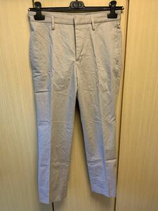 国内正規 17SS JIL SANDER ジルサンダー クロップド コットン パンツ カーキ 44 JSML310131 ML250602