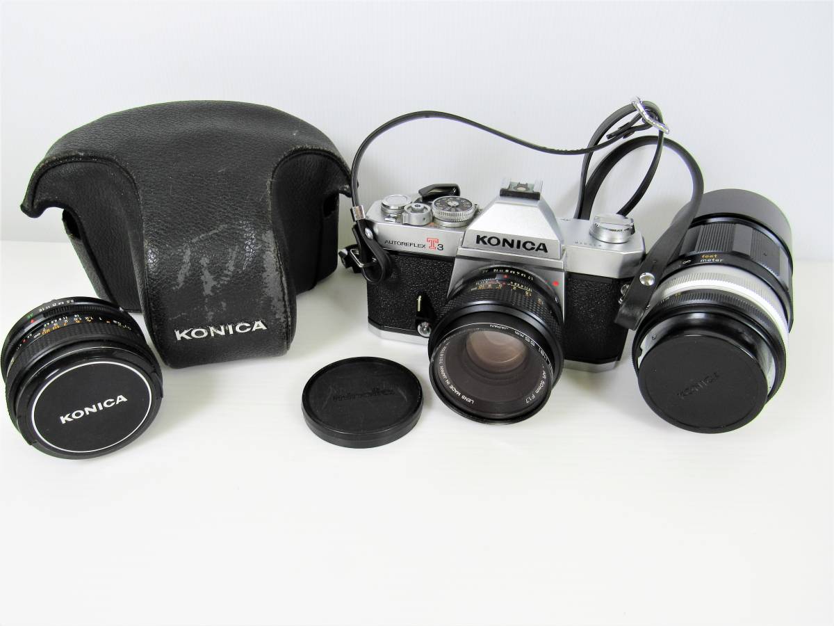 完動品作例あり】konica T3 標準レンズセット フィルムカメラ フィルムカメラ 通販 バッグ bosquesmodelo.net
