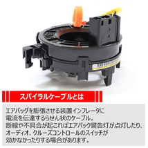 トヨタ エスティマ GSR50 GSR55 スパイラルケーブル ロールコネクタ 84307-74020 84306-52090 互換品 クルコン ステアリングスイッチ_画像2