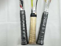 【ジャンク】テニスラケット 軟式 YONEX ヨネックス 3本セット中古 まとめ セット 菅116_画像3