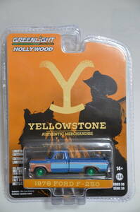 最新★ GREENLIGHT 2023 HOLLYWOOD SERIES 38 1978 FORD F-250 YELLOWSTONE CHASE ★GL グリーンライト フォード F250 チェイス