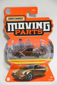 MATCHBOX 2023 MOVING PARTS ’80 PORSCHE 911 TURBO #18/50 ★マッチボックス 1980 ポルシェ 911 ターボ