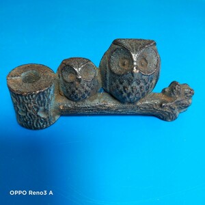  weight ..... owl iron made iron vessel paperweight paper tool ornament pe-n length 