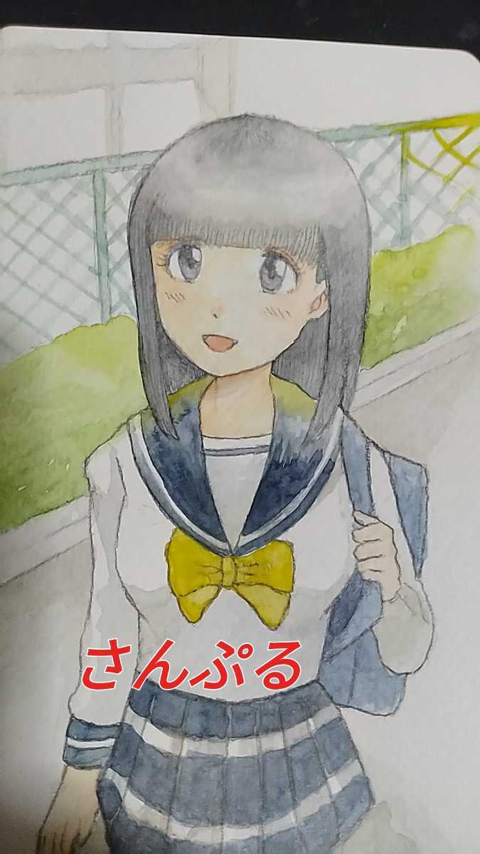 Handgezeichnete Illustration auf dem Schulweg, Comics, Anime-Waren, handgezeichnete Illustration
