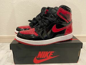 NIKE AIR JORDAN 1RETRO Patent BRED ナイキエアジョーダン1パテントブレッド