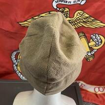 米軍海兵隊 実物 沖縄　USMC CAP マイクロ フリースキャップ ビーニー ニット帽 防寒　冬服(INV OP19)_画像5