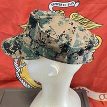 米軍 海兵隊　放出品USMC ウッドランドマーパット キャップ キャンプ アウトドア LARGE (INV OP25)_画像2