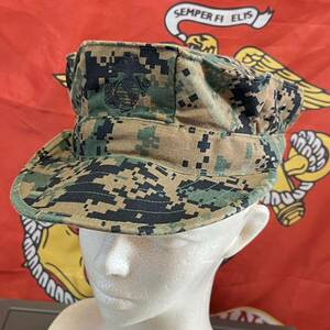 米軍 海兵隊　放出品USMC ウッドランドマーパット キャップ キャンプ アウトドア MEDIUM (INV OP26)