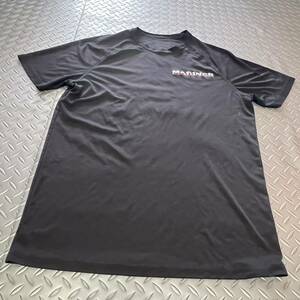 米軍放出品　沖縄　BLACK Tシャツ 　コレクション　ランニング　LARGE (INV PQ49)