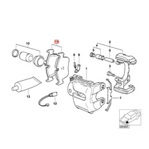 純正OEM ATE製 BMW E46 325i 330i 330xi 330Ci フロント ブレーキパッド 左右セット 34116779652 34113404362 34112157573 34112357229_画像2