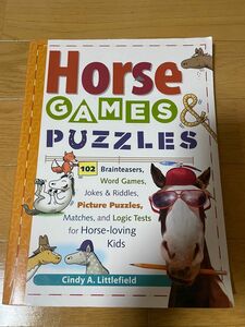 英語絵本　知育本　 洋書　馬　パズル　ゲーム　本　horse games and puzzles