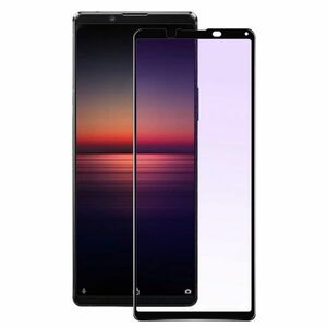 【新品】ブルーライトカット 日本製 旭硝子 ソフトフレーム Xperia 1 II フルカバー 強化ガラス 保護フィルム ガラスフィルム 液晶保護