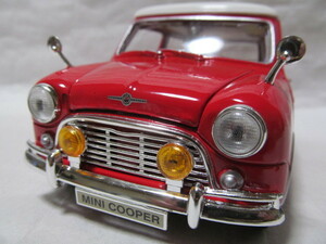 《全国一律送料800円》◇超希少 １／１８ モーリス ミニクーパー 1961～67年 赤色 Mini Cooper