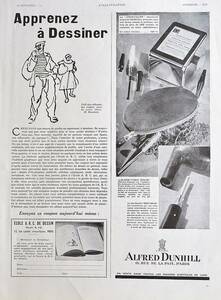 稀少！1932年ダンヒル広告/Alfred Dunhill/ファッション/ブランド/アールデコ/フレンチ/Z