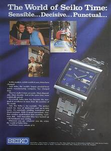 稀少・広告！1969年セイコー 時計広告/Seiko Automatic/Watch/H