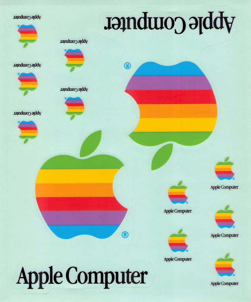 雑誌で紹介された 90´s USA APPLE COMPUTER アップル ステッカー 50枚