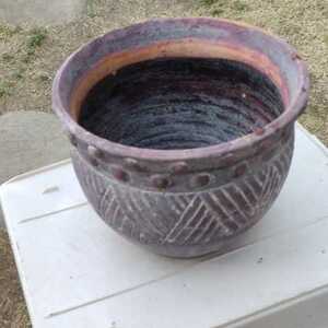 水瓶　メダカ鉢　陶器　(中古） 