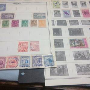 旧いアルバムリーフ：ベネゼエラ、 戦前＋1960/1980年代の記念通常切手など 約190枚貼付、殆ど異種、状態混合の画像3