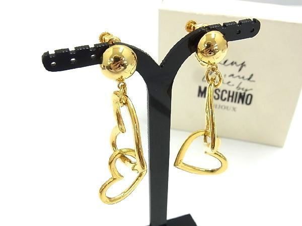 中古 MOSCHINO イヤリング キャップ ゴールド jsu.osubb.ro