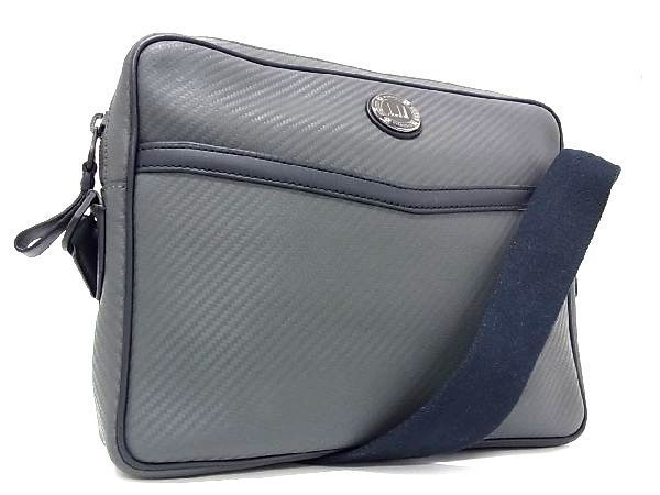 美品 ダンヒルdunhill レザー 薄型メッセンジャーバック-