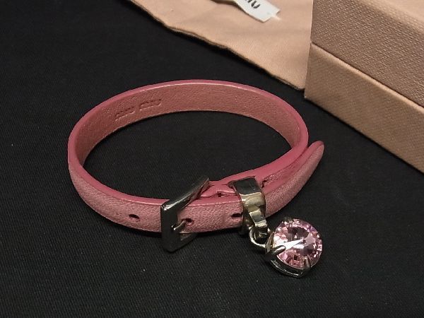 売り出し販促品 【希少】MiuMiu パールブレスレット ビジュー ライン