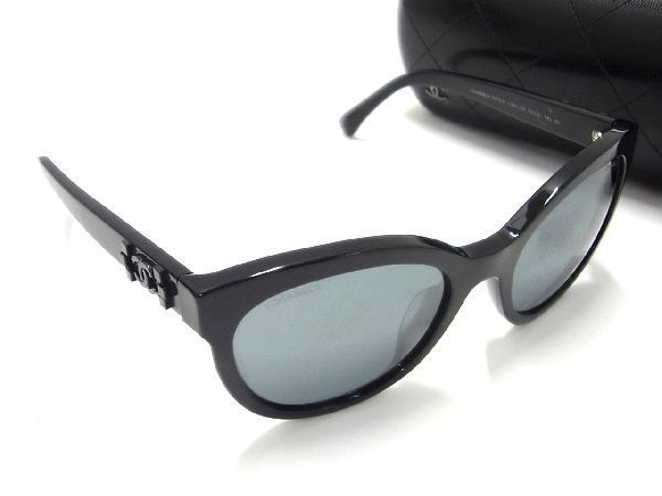chs1】新品 CHANEL シャネル サングラス 偏光レンズ ブラック黒