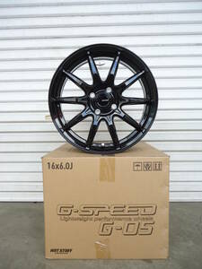 新品ホイール4本セット☆G-SPEED G05☆16×6J+45☆100-4H☆ライズアクアフィットヤリスヴィッツロッキースイフト等