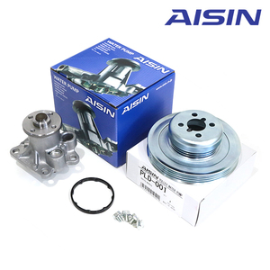 AISIN アイシン精機 プレオ L275F L285F ウォーターポンプ 対策プーリー セット WPD-050 PLD-001 スバル 16100-B9280 16100-B9350