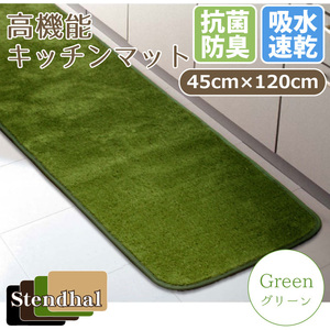  mat mat interior speed .. water deodorization anti-bacterial approximately 45×120cm green green high performance long mat made in Japan stylish Stendhal 