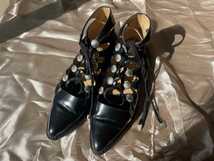 TOGA PULLA (トーガプルラ) Gillie shoes (ギリーシューズ) レースアップ レディース ブラック 37 (23.5cm) 中古_画像1