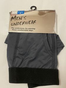 MEN'S UNDERWEAR ボクサーブリーフ 前あき Mサイズ グレー