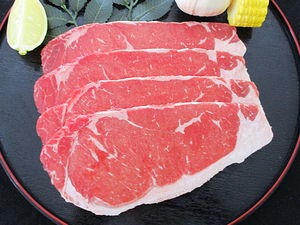 B*US production cow roast / steak for 150g×4 sheets * carefuly selected * import cow * lean meat!