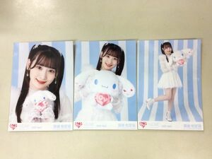 ＝LOVE イコールラブ 齋藤樹愛羅 生写真 2022 April シナモンロール シナモン コラボ2022 3枚コンプ 匿名配送対応 P060