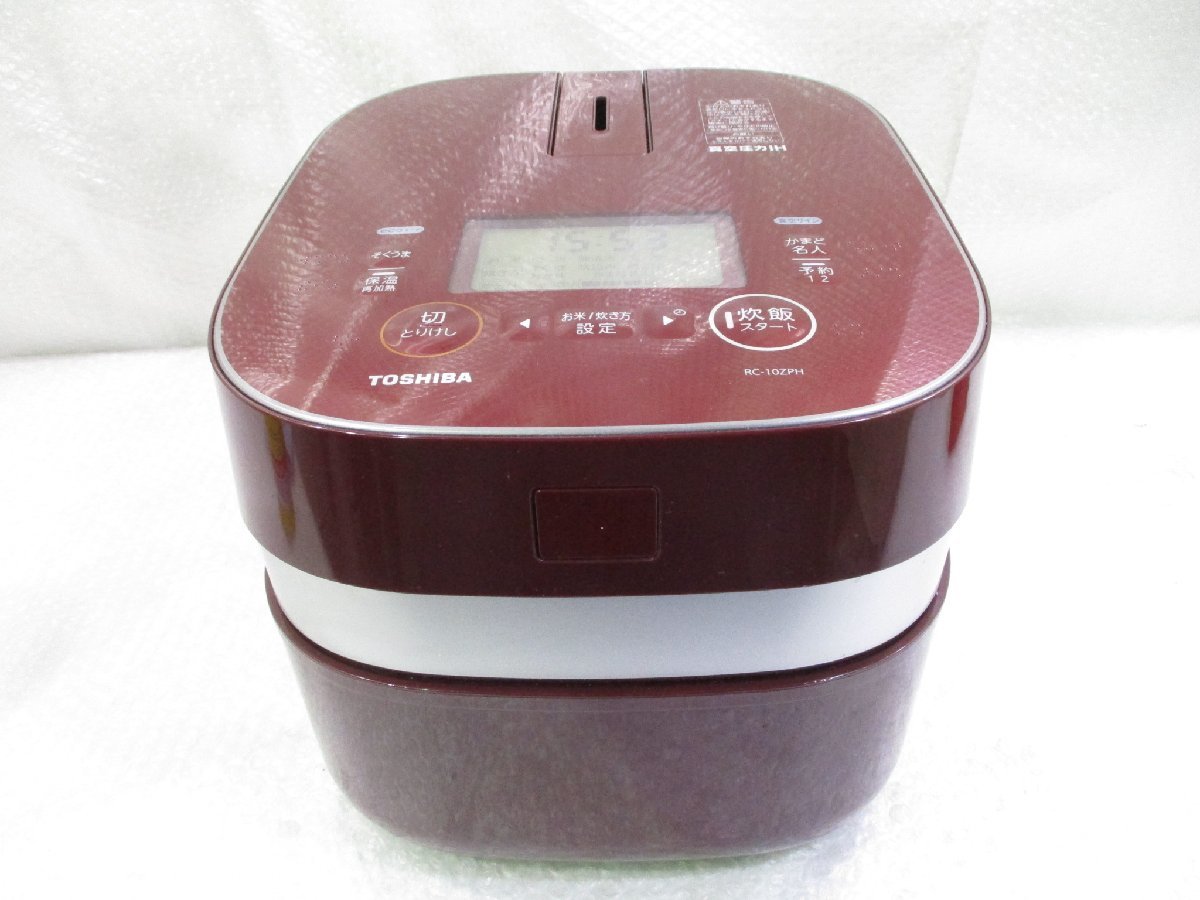 高価値セリー 東芝 真空IHジャー炊飯器 炎 匠炊き RC-10VRR-K asakusa