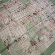 希少　極美品　エルメス　スカーフ 90カレ　大判　HERMES SCARF LES TOITS DE PARIS_画像6