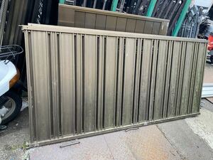  aluminium fence eyes .. width approximately 192cm 197cm total 2 sheets height approximately 92cm