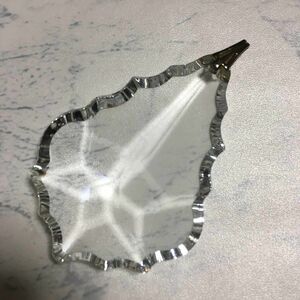 クリスタル 調 ペンダントトップ ヘッド トップ水晶のようなガラス アクリル ペンダント ダイヤカット 大ぶりキラキラ