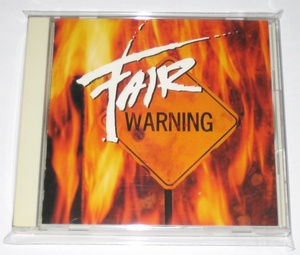 フェア・ウォーニング (ファースト) 国内盤CD (Fair Warning, Japanese Edition CD)